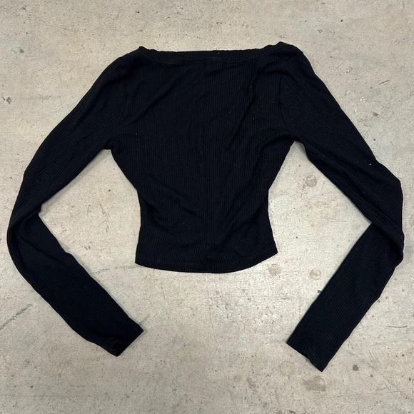 Reformation Paige Ribbed Knit Crop Top XS - Picture 3 of 5